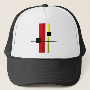 Geometrical design trucker hat