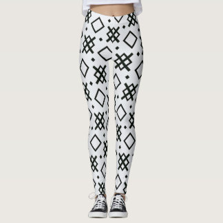 geometrical elements seamless shapes pattern leggings