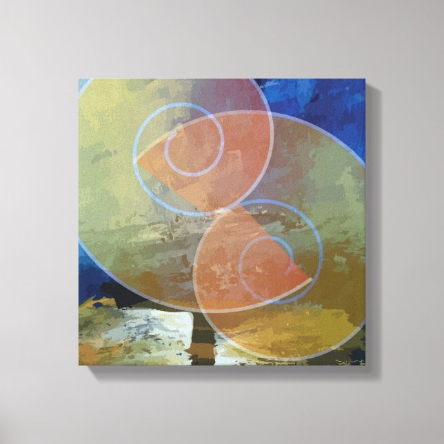 Geometrical Forms Abstract Art Painting canvas Pri Print (Front)