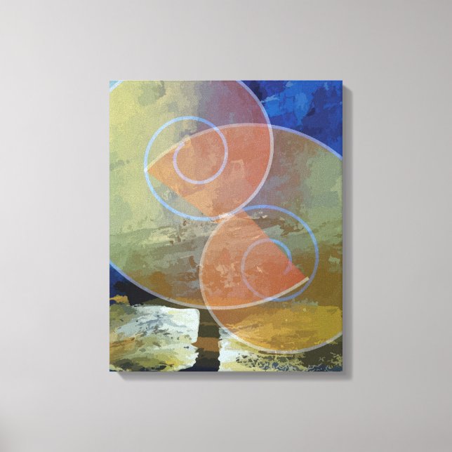 Geometrical Forms Abstract Art Painting canvas Pri Print (Front)