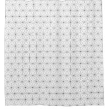 Geometrical Hexagon Shower Curtain