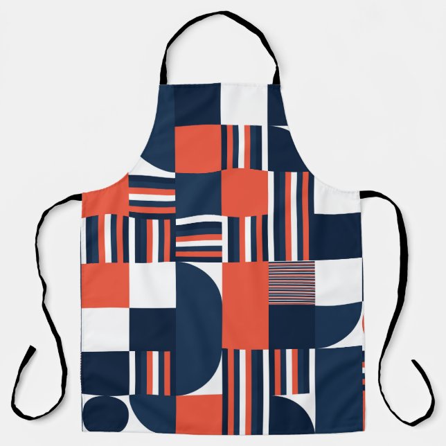 Geometrical modern seamless pattern apron (Front)