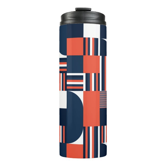 Geometrical modern seamless pattern thermal tumbler (Front)