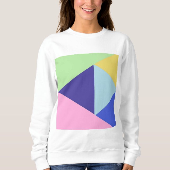 geometrical multicolor art sweatshirt (Front)