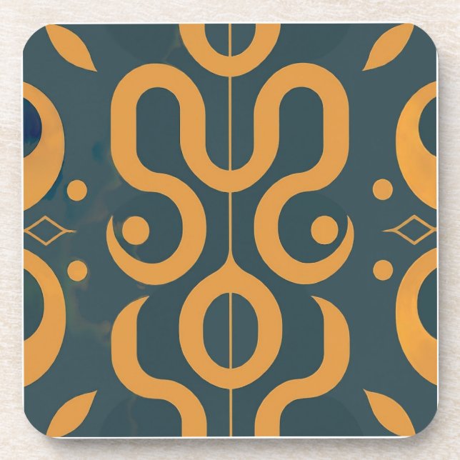 Geometrical pattern  coaster (Front)