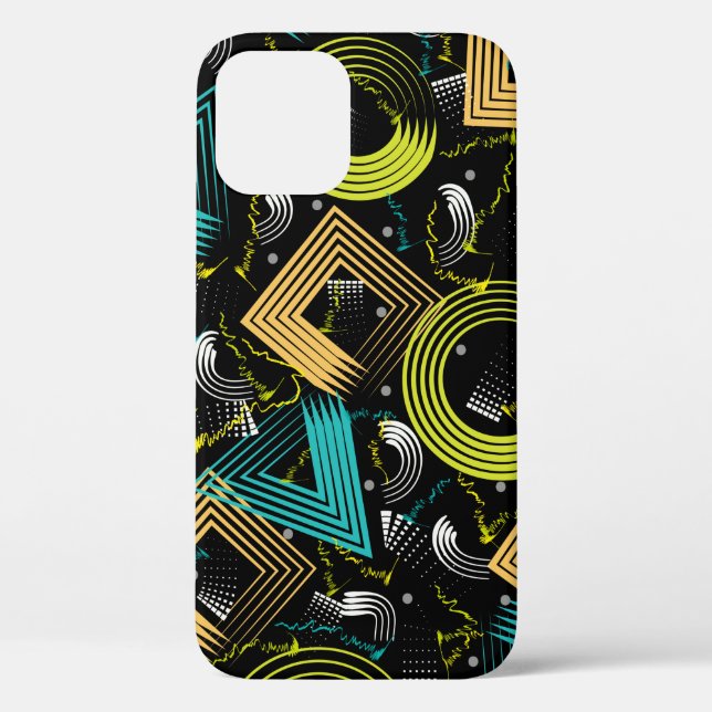 Geometrical Patternbackground,retro,90s,abstract,a Case-Mate iPhone Case (Back)