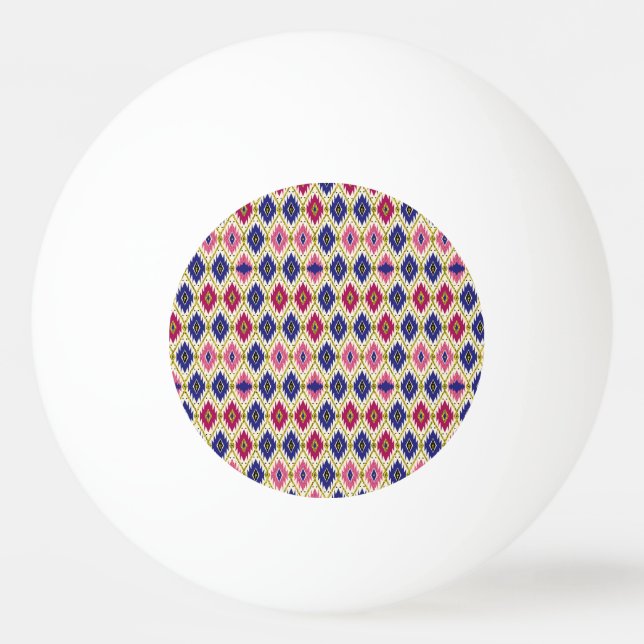 Geometrical Patterns: Traditional Textile Illustra Ping Pong Ball (Front)