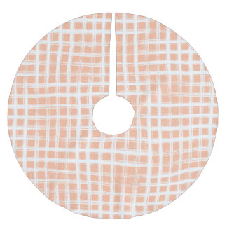Geometrical Pink Lines: Seamless Raster Brushed Polyester Tree Skirt