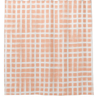 Geometrical Pink Lines: Seamless Raster Shower Curtain