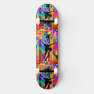 Geometrical Shape Abstract Skateboarding Skateboard