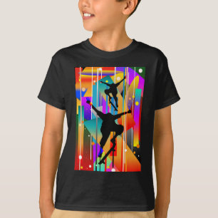 Geometrical Shape Abstract Skateboarding T-Shirt