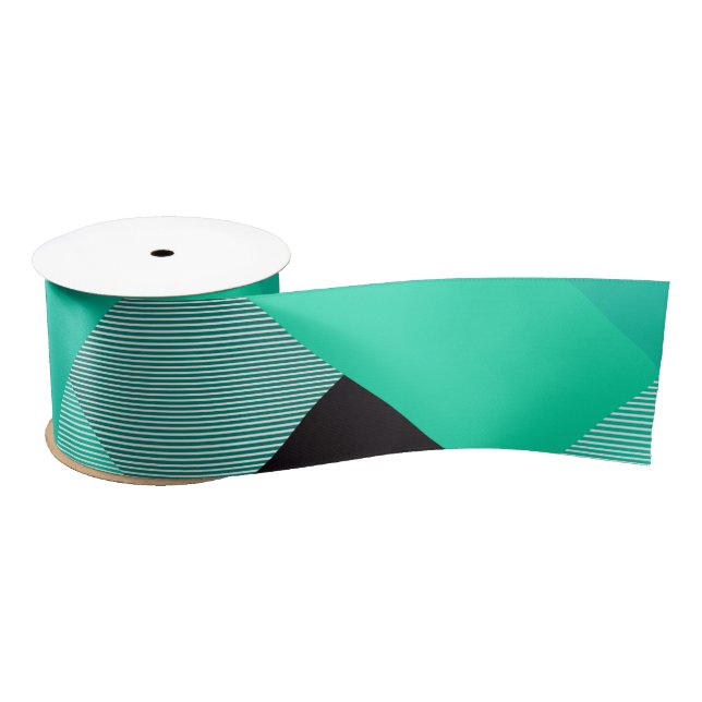 Geometrical Square Abstraction 10 Satin Ribbon (Spool)