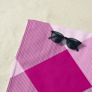 Geometrical Square Abstraction 17 Beach Towel