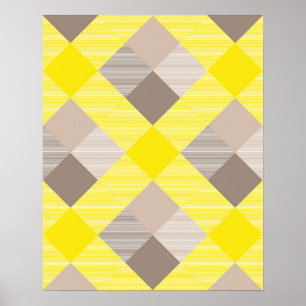 Geometrical Square Abstraction 19 Poster