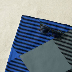 Geometrical Square Abstraction 21 Beach Towel