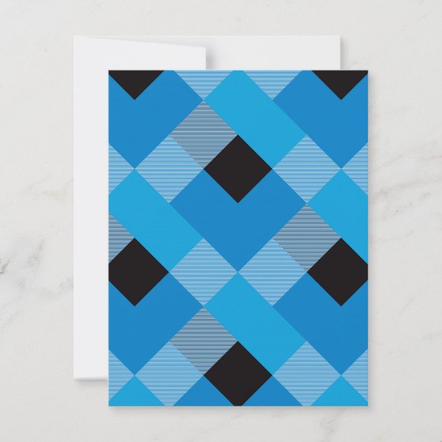 Geometrical Square Abstraction 3 Card (Front)
