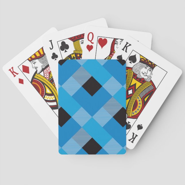 Geometrical Square Abstraction 3 Playing Cards (Back)