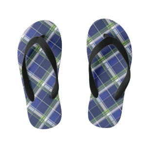 Geometrical Square Abstraction 5 Kid's Jandals