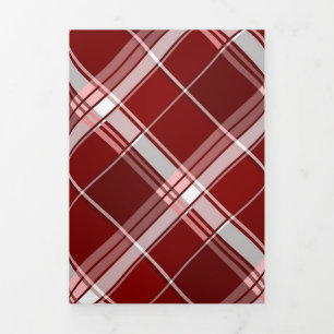 Geometrical Square Abstraction 7 Tri-Fold Holiday Card