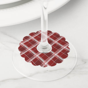 Geometrical Square Abstraction 7 Wine Glass Tag
