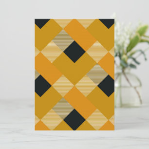 Geometrical Square Abstraction 9 Card