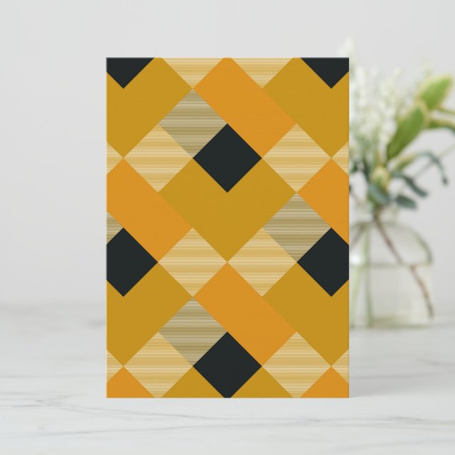Geometrical Square Abstraction 9 Card (Standing Front)