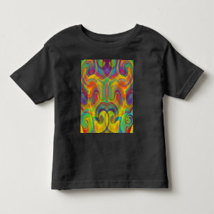 GEOMETRICAL SWIRL COLORFUL ART ABSTRACT  TODDLER T-Shirt