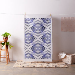 Geometrically Blue...... Fabric