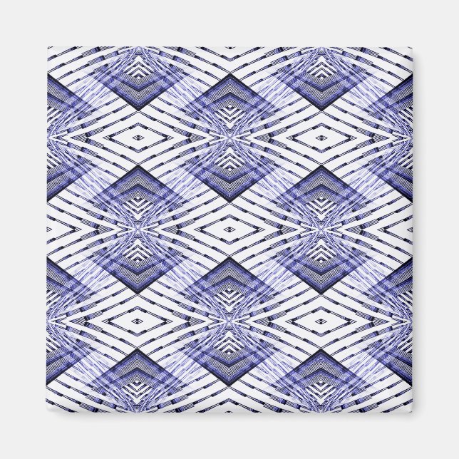 Geometrically Blue....... Magnet (Front)