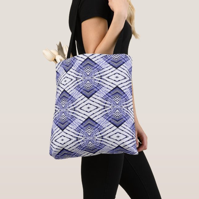 Geometrically Blue....... Tote Bag (Close Up)