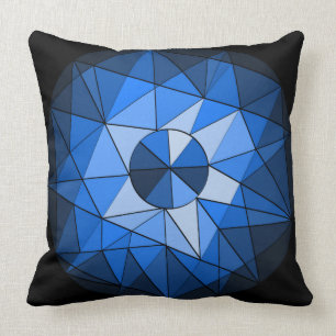 Geometrics Circle Gemstone Design Pillow