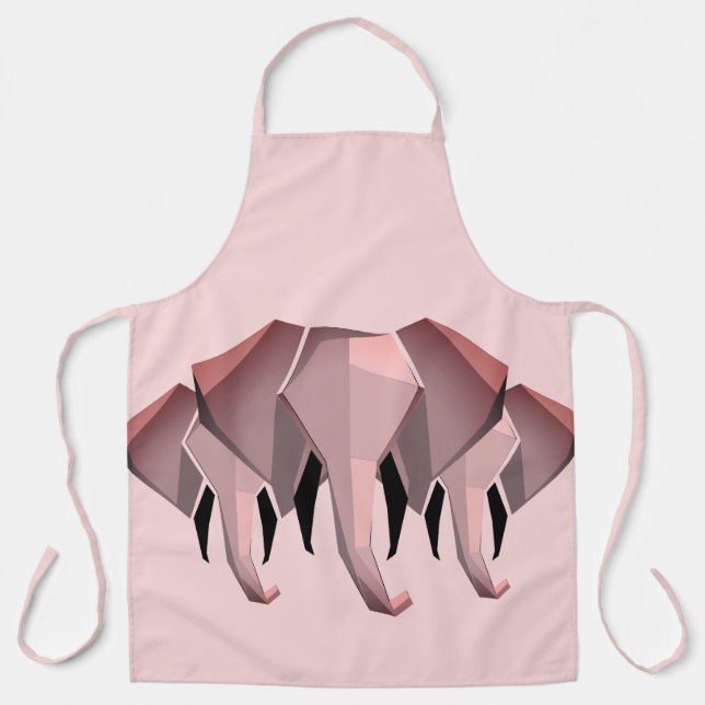 Geometrics Elephant Head  Apron (Front)