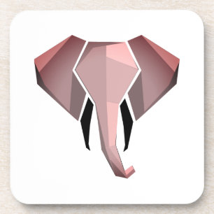 Geometrics Elephant Head  Coaster