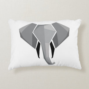 Geometrics Elephant Head  Decorative Cushion