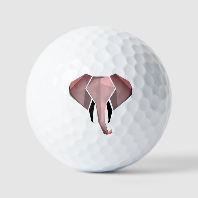 Geometrics Elephant Head  Golf Balls (Front)