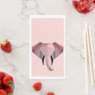 Geometrics Elephant Head  Napkin