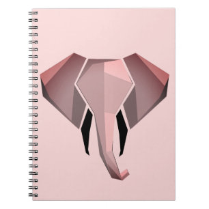 Geometrics Elephant Head  Notebook