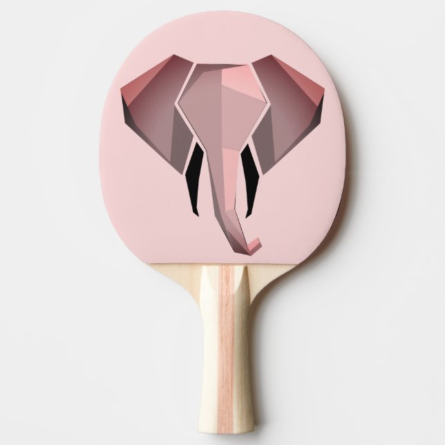 Geometrics Elephant Head  Ping Pong Paddle (Front)