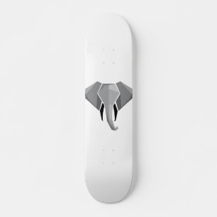 Geometrics Elephant Head  Skateboard