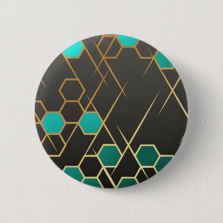 Geometrix Blue 6 Cm Round Badge