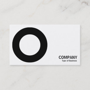 Geometropolis - Bold Circle - Black Business Card