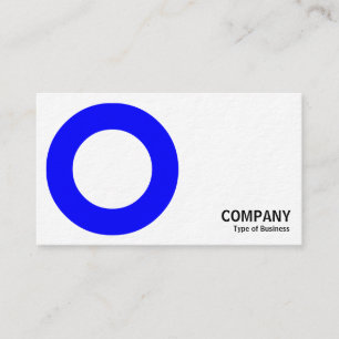 Geometropolis - Bold Circle - Blue Business Card