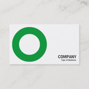 Geometropolis - Bold Circle - Grass Green Business Card