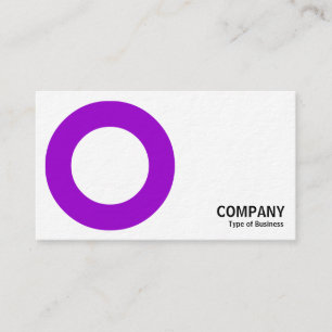 Geometropolis - Bold Circle - Purple Business Card