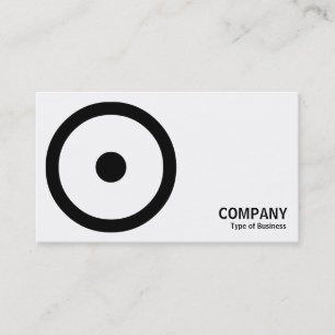 Geometropolis - Centre Spoted Circle - Black Business Card