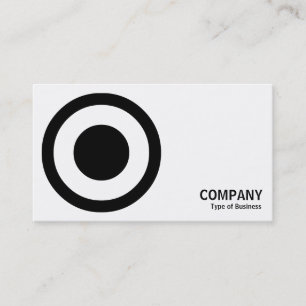 Geometropolis - Centre Spoted Circle II - Black Business Card