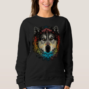 Geometry Alaskan Malamute Mandala 1 Sweatshirt