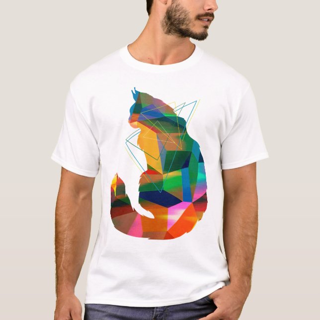 Geometry cat T-Shirt (Front)