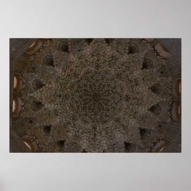 Geometry - Ceiling of the Alhambra, Granada Poster (Front)