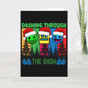 Geometry Dashing Through The Snow Sleep Dash Game Card